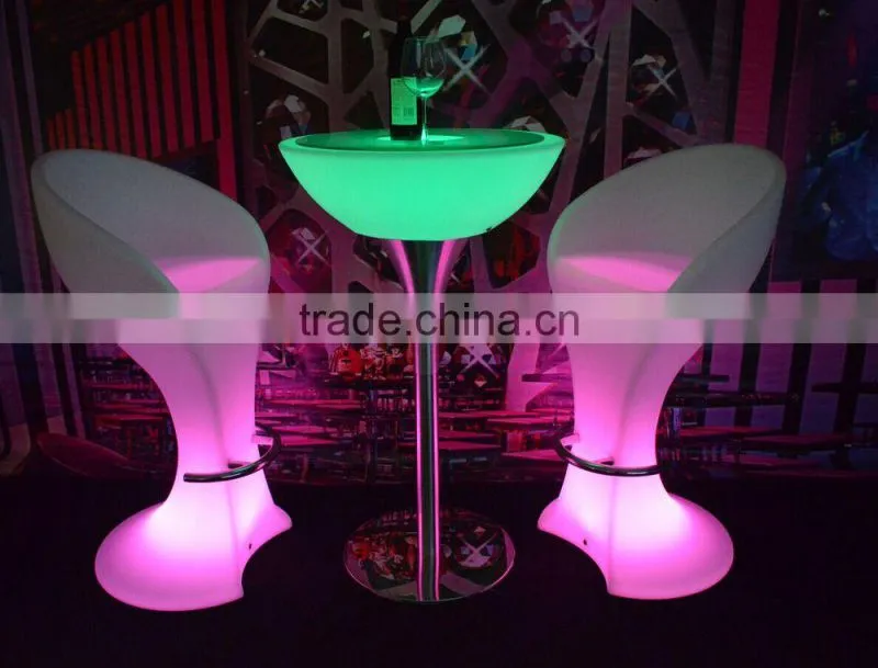 Belly Bar Cocktail Table with optional height adjustment