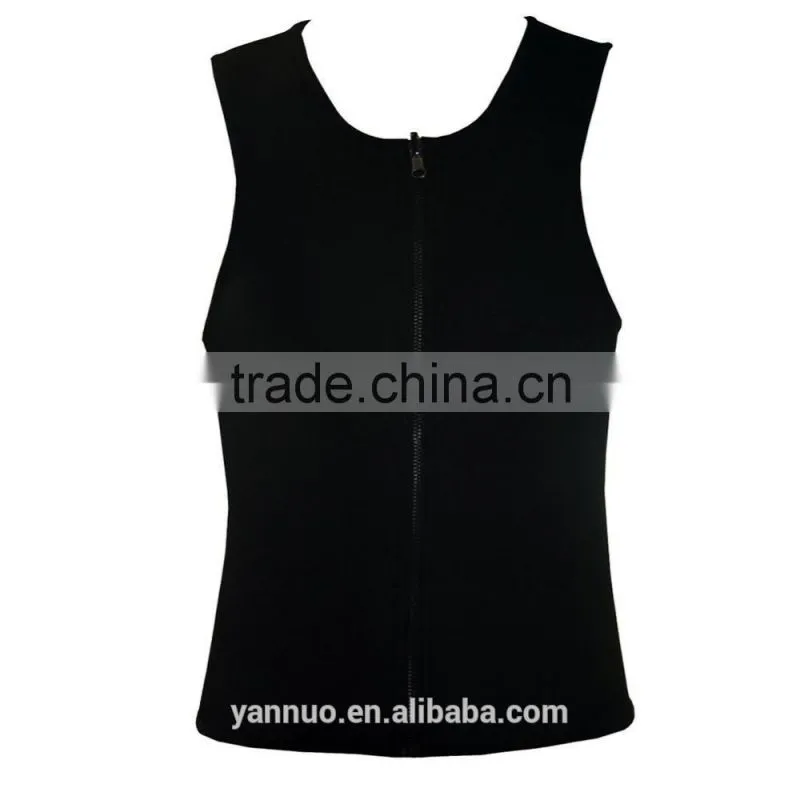 HOT SHAPERS neotex Both sides of the zipper abdomen fat burning vest body sculpting clothing