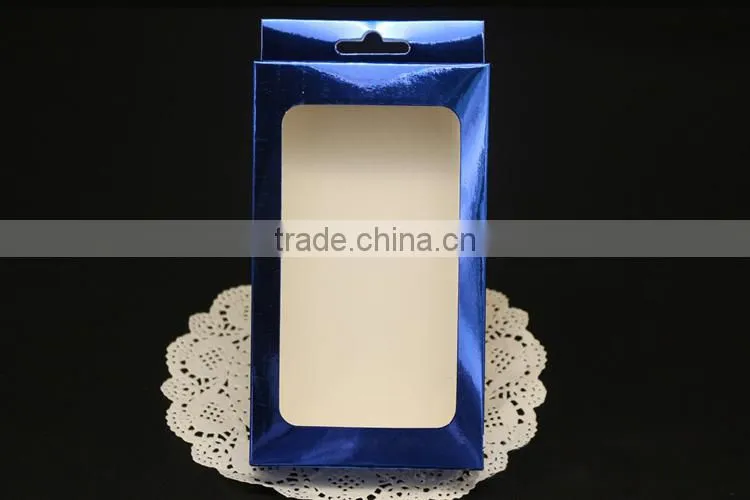 Aluminum paper retail cell phone case packaging,custom box packaging,cell phone packaging paper box