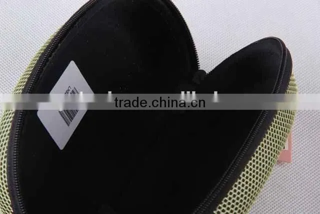 Double colour net cloth glasses box with plastic hook/glasses case