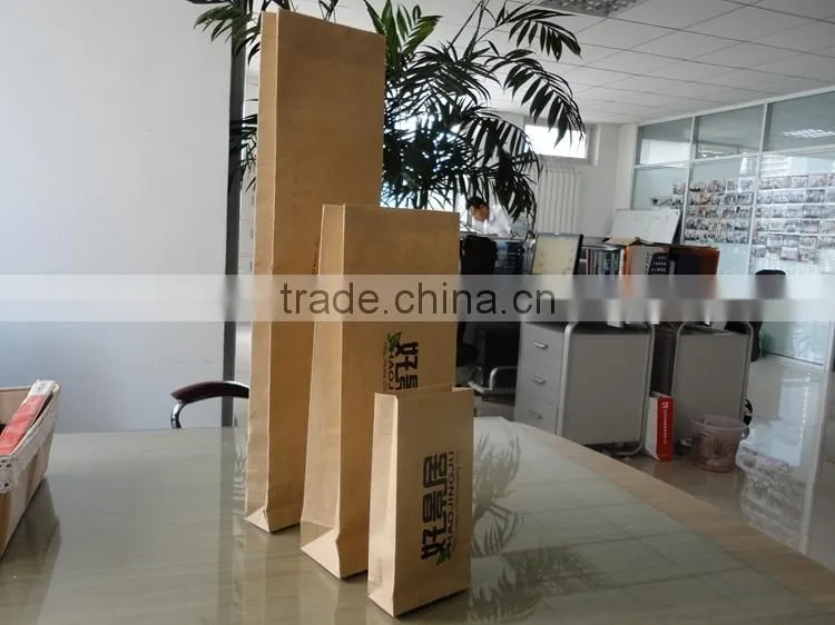 2017 new fashion warp and weft kraft paper bag without handle