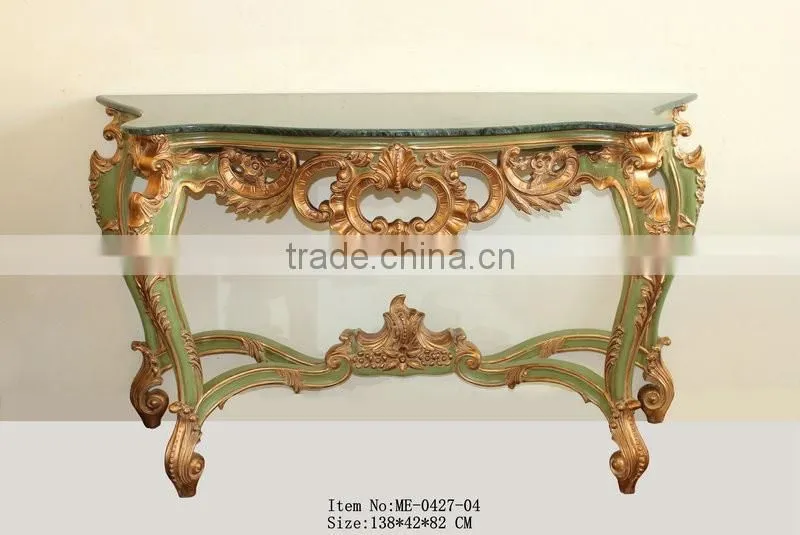 Living Room Furniture Set Italian Design Console Table With Framed Mirror