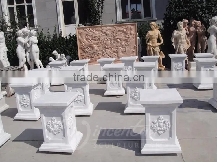 china supplier wholesale art deco stone marble bases for sculptures