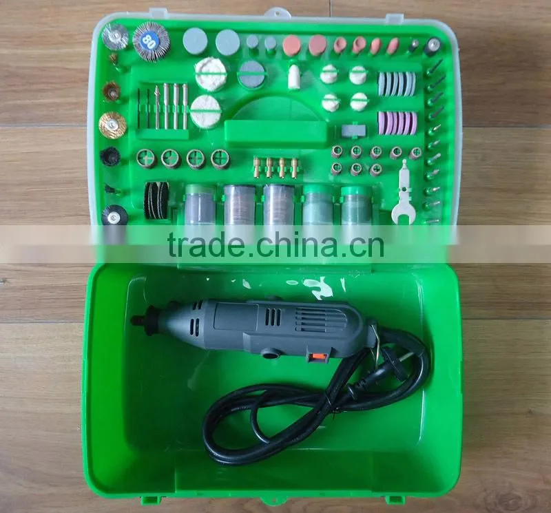 163pcs 135W Portable Hobby Mini Grinder Accessory Set with Flex Shaft Handheld Electric Rotary Drill Kit