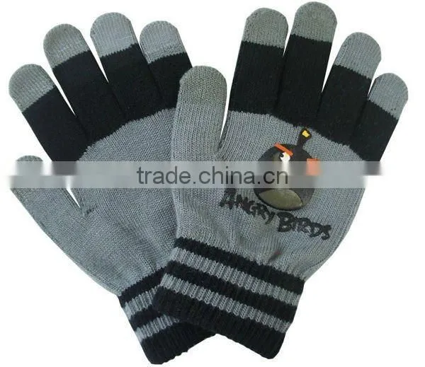 Stripe Acrylic iPhone Touch Gloves ZMR723