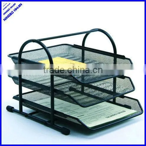 2014 best selling a4 metal mesh 5 tier document tray