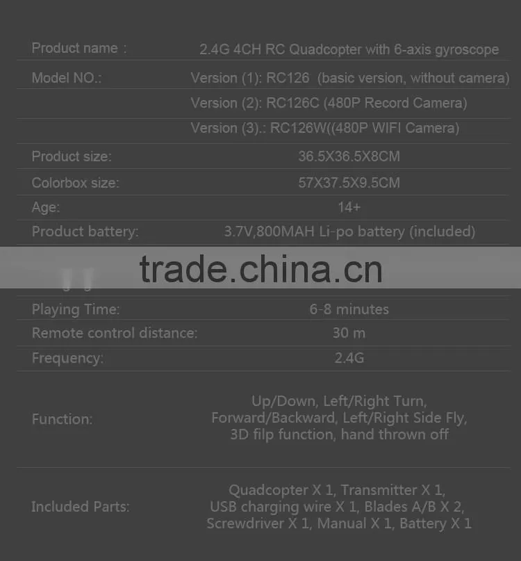 5.8G 4CH RC FPV Real-time LCD Screen Hexrcopter drone with HD camera altitude hold mode