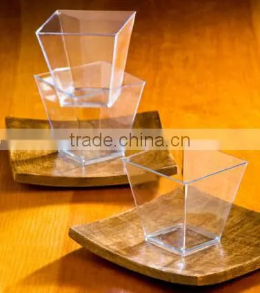 custom made Sample Shot Glasses Plastic Dessert Cups