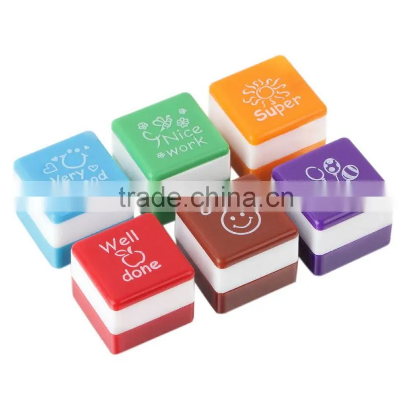 School Teachers English Toy Stamp Self Inking Praise Reward Motivation Sticker Stamper