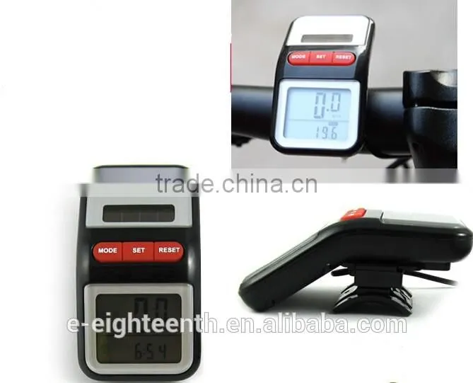 2016 popular Solar Power Bicycle Computer Bike Cycling LCD Digital Speedometer Odometer