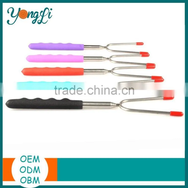 Great for Campfires & Outdoor Cooking Telescopic Barbecue Forks