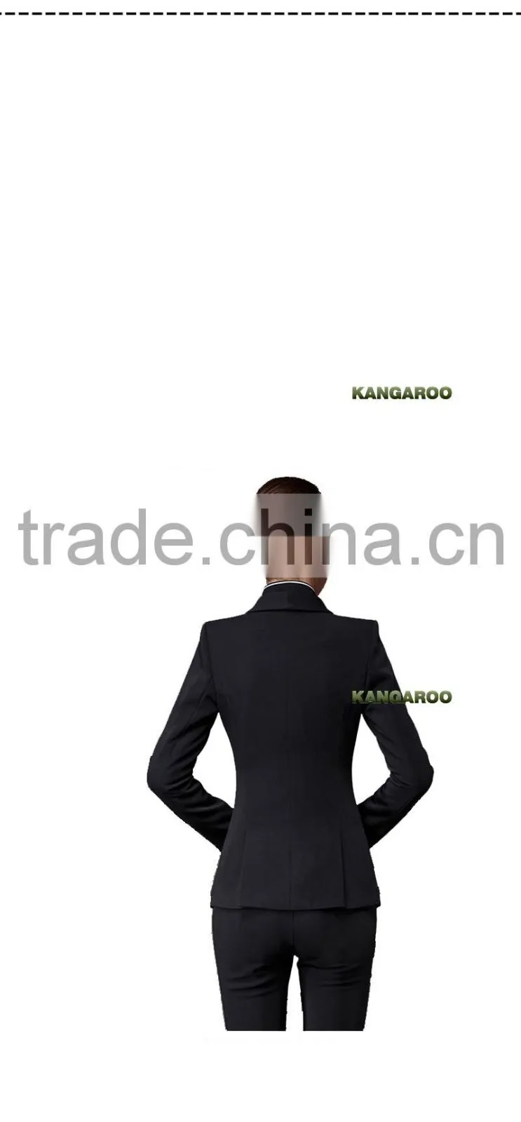 65% Polyester 35% Viscose Fabric Business Office Uniform Designs For Fat Women