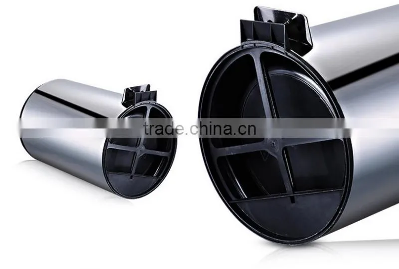Home Used Indoor Metal Waste Bin With Swing Cover