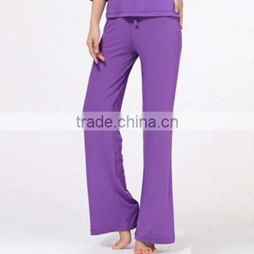 Womens Yoga Pant Trousers Cotton slimming Practise Pants Exercise Lounge Sports Long Pant