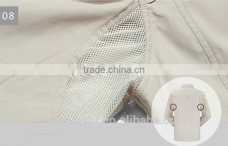 2017 Cheap price and high quality Summer UV Protection Outdoor Hiking Camping Long Sleeve Shirt Quick Dry Men Fishing Shirt