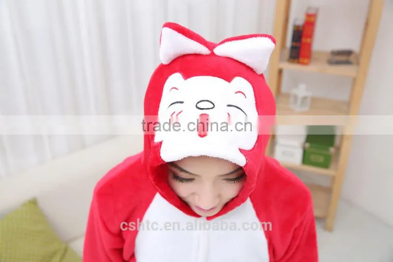 flannel cartoon adult animal jumpsuit animal pajamas jumpsuit