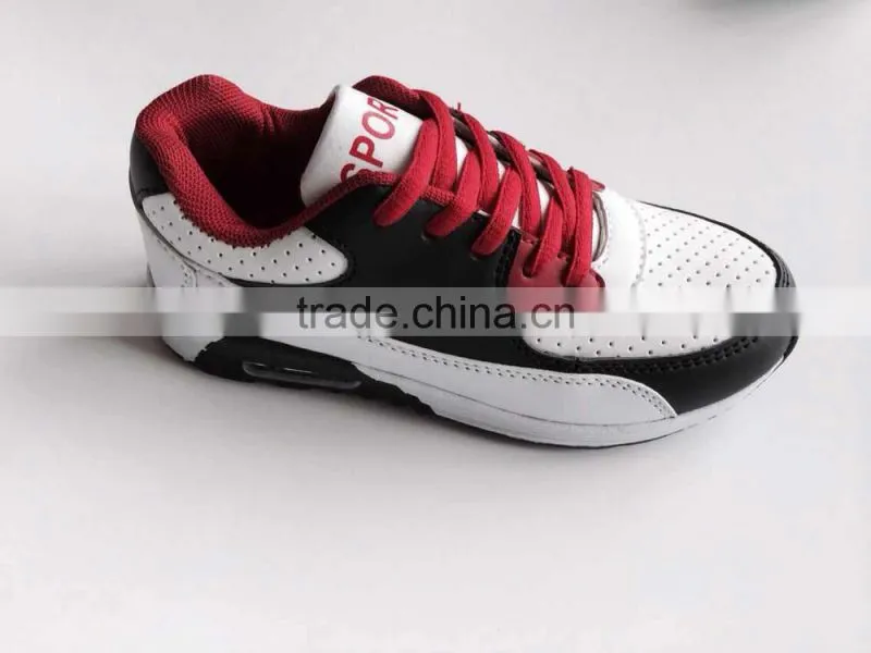 rubber soles sport shoes running with genuine leather for male, men action sport shoes training good quality, men running shoes