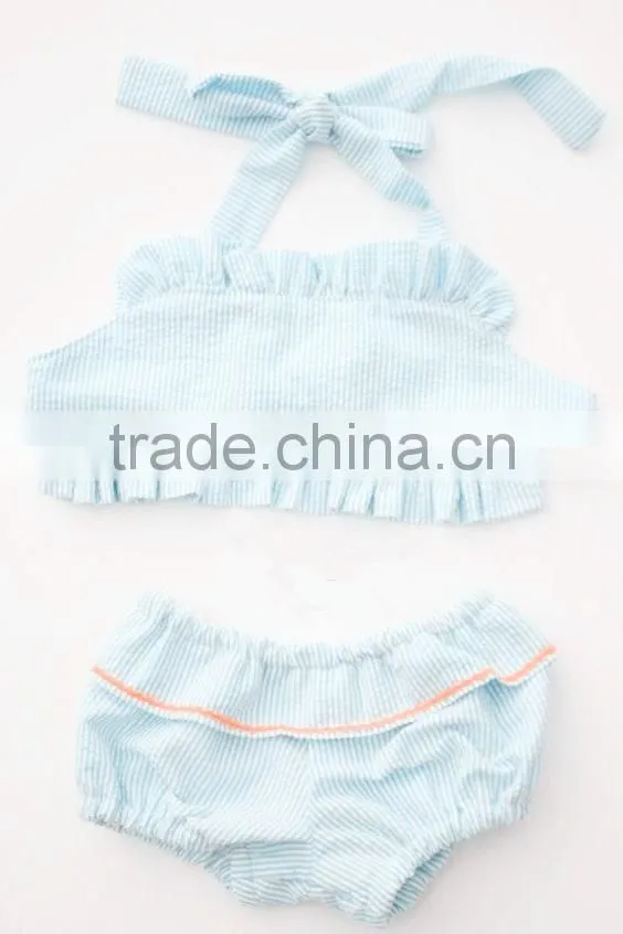 Girl child swimsuit kid seersucker swimsuit kids swimwear for girls