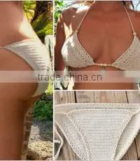 Sexy Hot One Piece Swimsuit Push Up Bikini Hollow Crochet Knitting Bikini