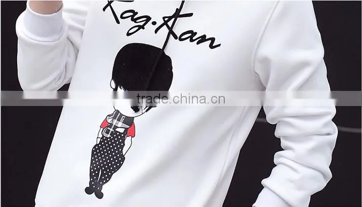 china clothing manufacturers oem custom 100% cotton long sleeve printed pullover hoodie without pockets
