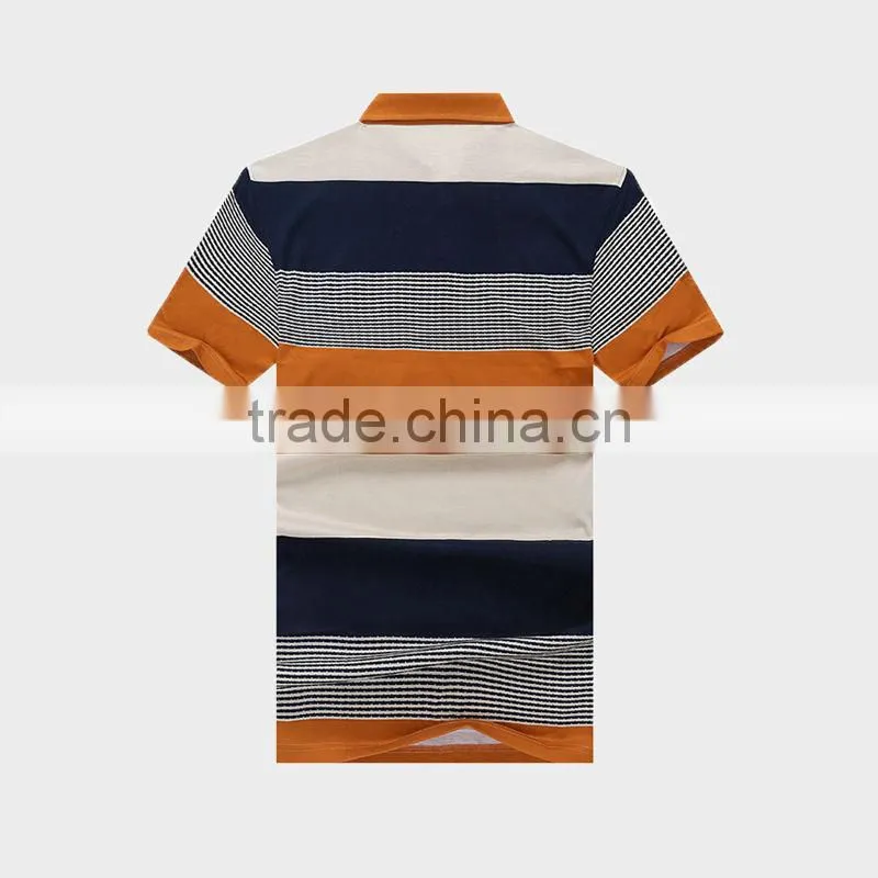 2015 Men's Bulk Polo Shirt With Breton Stripe