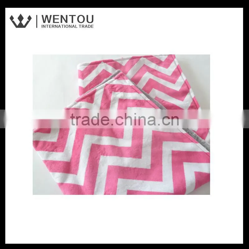 Custom Baby Girl Chevron Stroller blanket