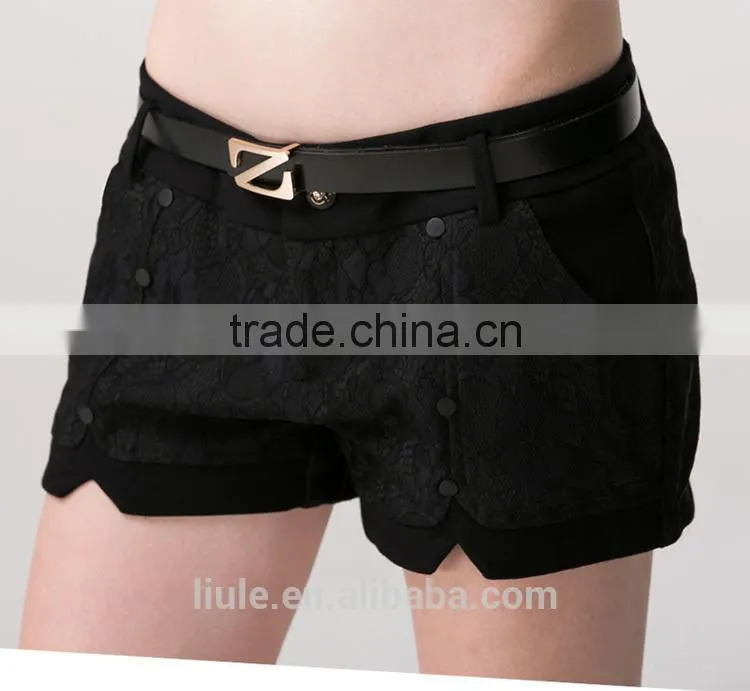 Fashionable cheap casual elastic waist new fashion short pants