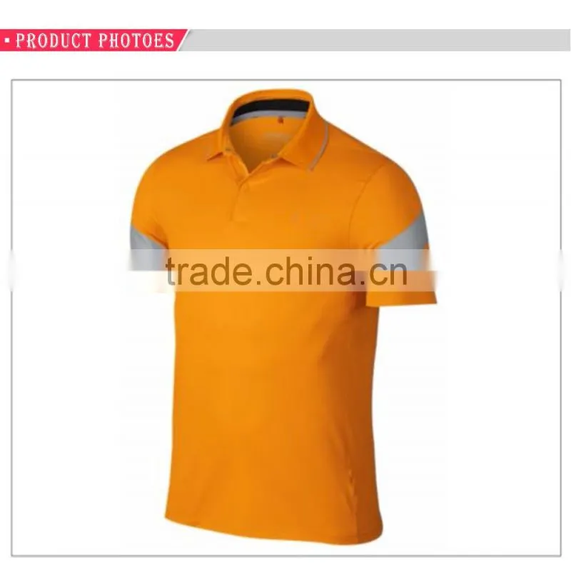 2016 Custom Dry Fit Design Color Combination Short Sleeve Polo T shirt Men's