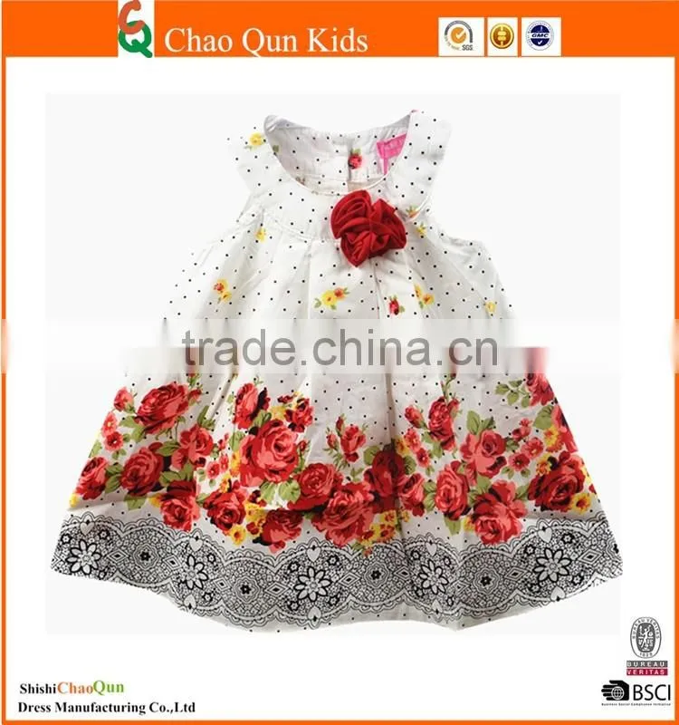 New classic stripes muti-layers summer latest fashion dresses with bow print