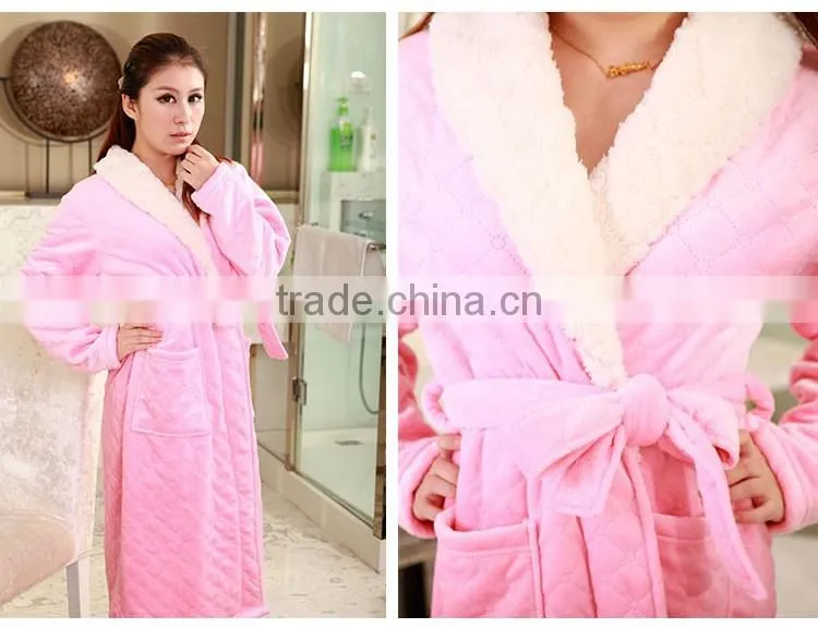 High Quality Breathable Glossy Sauna Adult Bathrobe