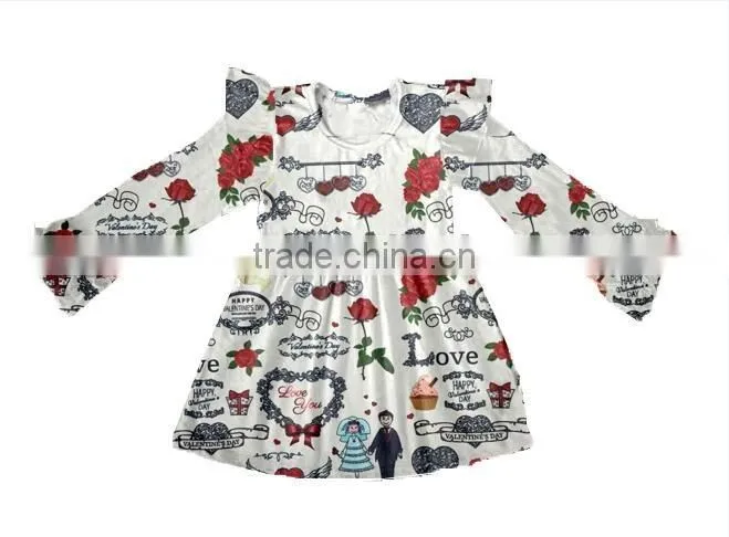 2017 kids clothing spring and summer cute dresses for baby girl dresses easter bunny toddler dresses