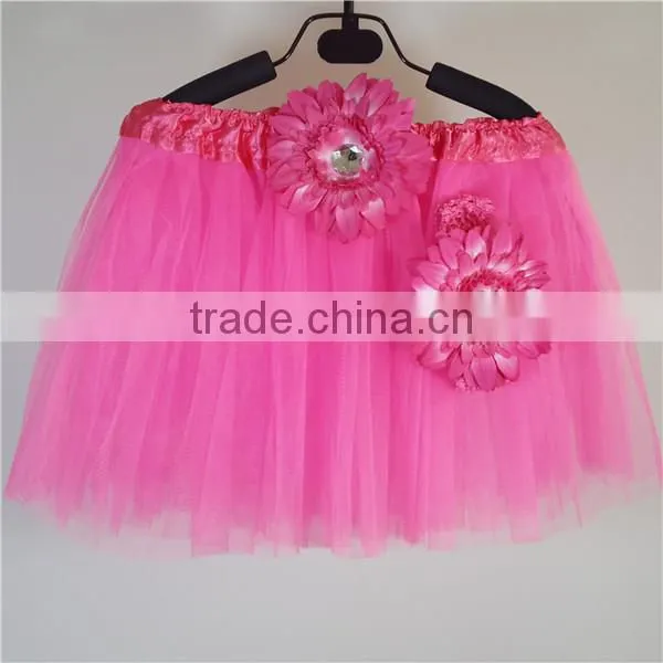 fluffy neon pink ballet tutu skirt for girls