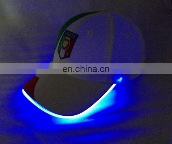 China Supplier Led Light Caps Baseball Cap With Embroidery Design