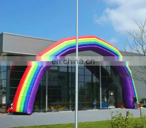 2018 Hot sale inflatable rainbow arch,rainbow balloon arch for events