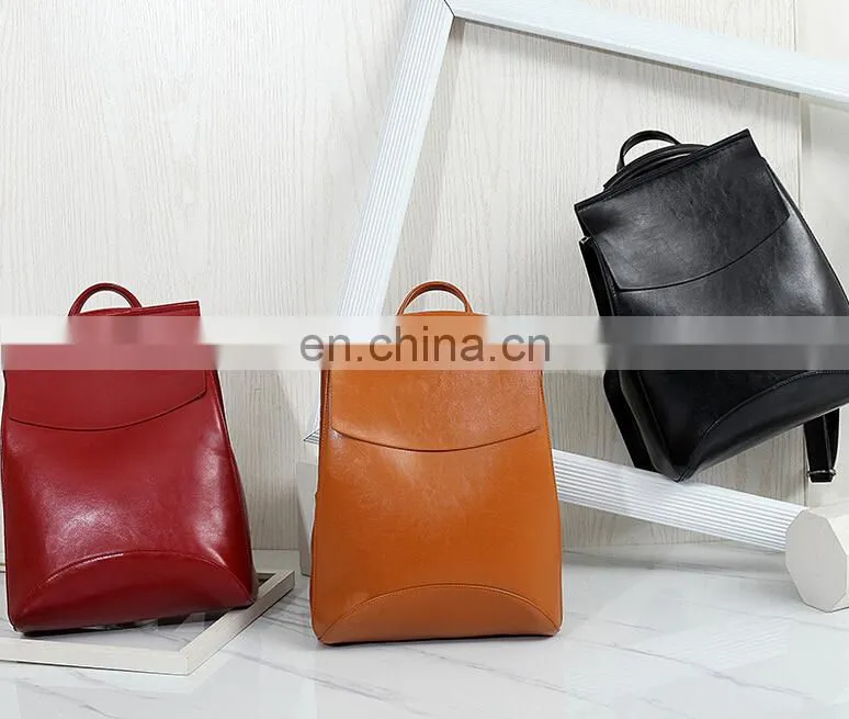Fashion leisure backpack pu trend all-match backpack