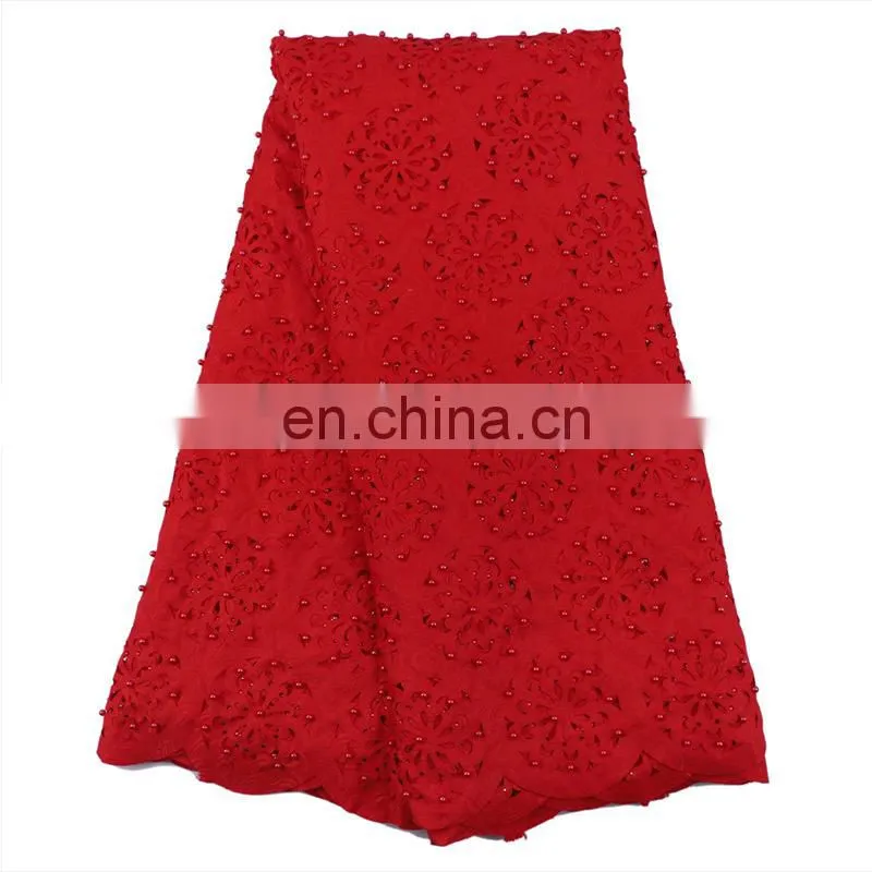 High quality 100% cotton polish lace fabric African embroidery lace fabric No.LP41200129