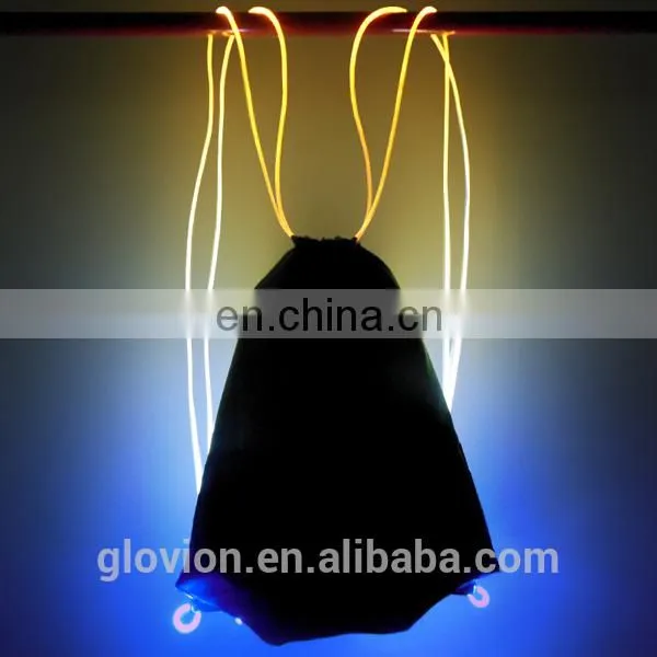 Glovion outdoor flashing bag colorful sport bags led backpack