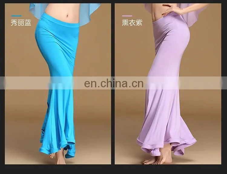 Q-6058 Arabic long circle modal women belly dance skirt
