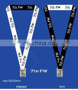 Blue Polyester Personalized Rope Lanyard Strap