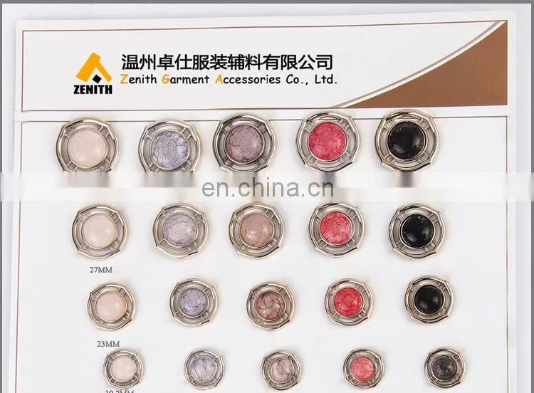 UV Plating ABS Plastic Resin Garment Button BA60373