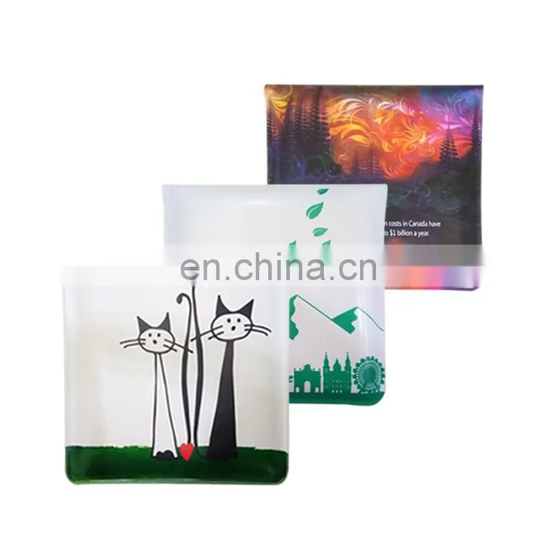 8*8cm PVC/EVA material custom pocket ashtray