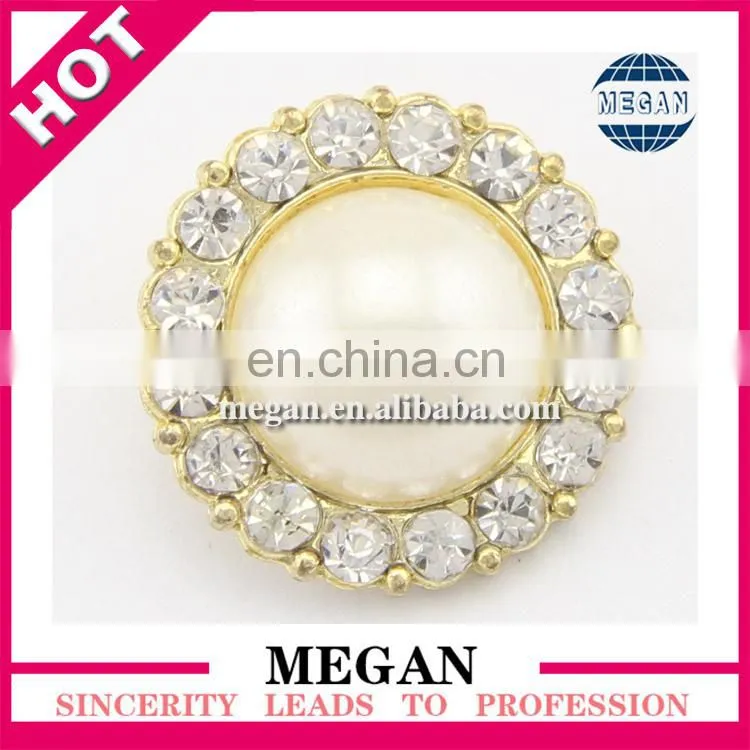 2016 hot sale wedding decorative flower shape rhinestone button for wedding dress