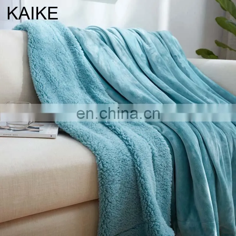 Warm super soft ceramic fiber arab cold electric heating double bed emergency nepal blanket fabric