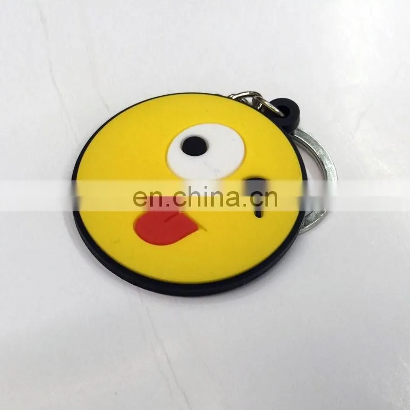 new developed 36 styles soft PVC emoji keychains