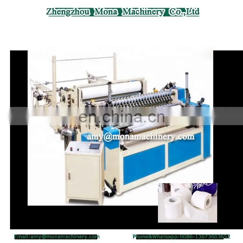 Waste paper recycling 1880mm 5-6ton/day high speed tissue toilet paper machine production line