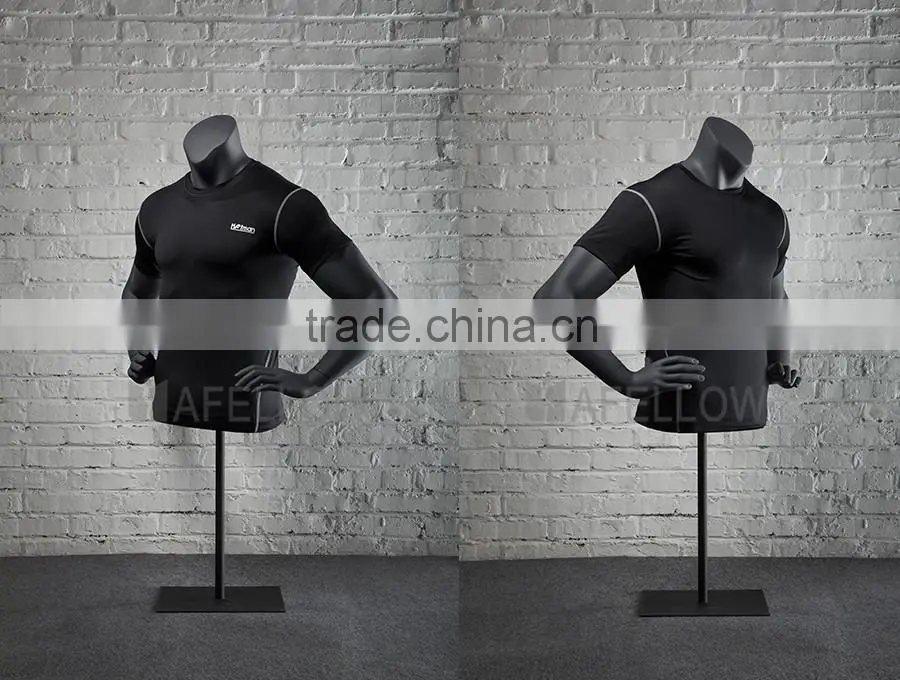 Sports Mannequin Adjustable bracket Upper Body Men Dummy Half Body Model NI-6