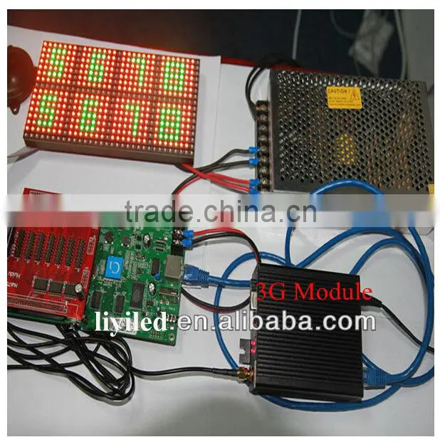 HD-C1 384*128 asynchronous USB ethernet port 3G module single color tri-color full color led sign controller
