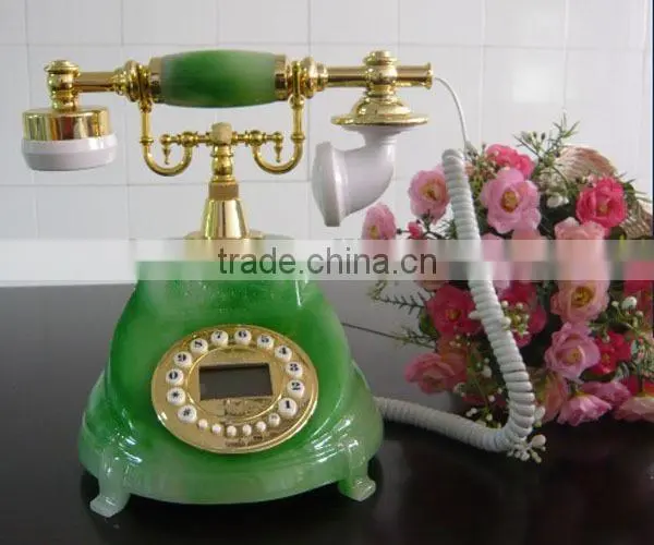 Corded wired analog retro telephone