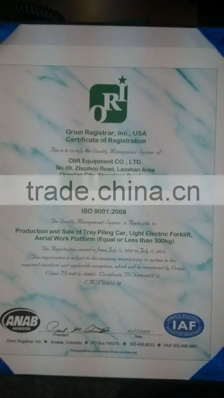 1000kgs pallet machine TN series