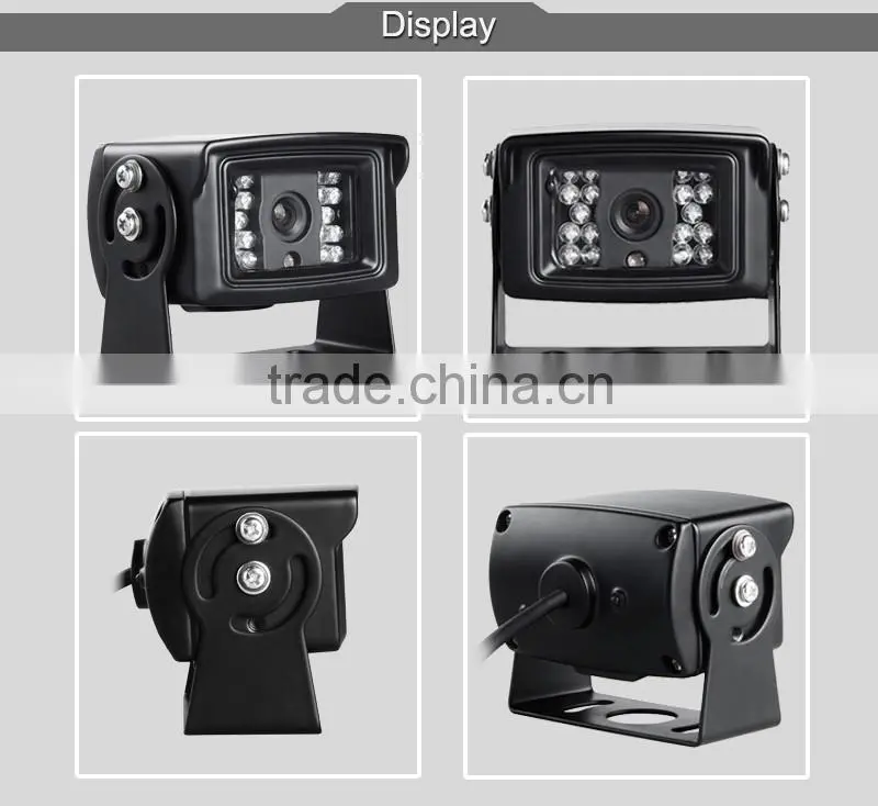 Wolesale hd ccd camera car parking camera night vision infrared waterproof rear view camera
